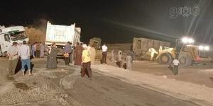 فوسفات
      أبوطرطور
      تدفع
      بمعدات
      لفتح
      طريق
      الخارجة
      الداخلة
      بعد
      حادث
      التريلات
      في
      الوادي
      الجديد