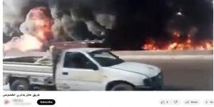 حريق سيارة ملاكي يتسبب في شلل مروري بالتجمع الأول