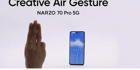 هاتف
Realme
Narzo
70
Pro
5G
سيدعم
أكثر
من
عشر
إيماءات
هوائية
