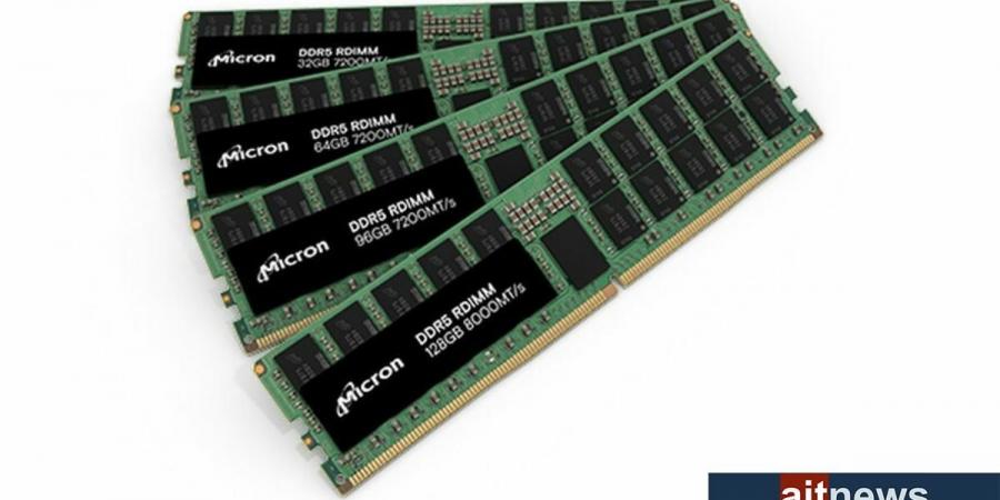 ميكرون
تكشف
عن
ذاكرة
DDR5
RDIMM
بحجم
يصل
إلى
128
جيجابايت