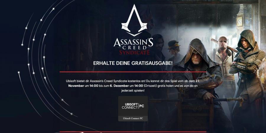 لعبة
Assassin’s
Creed
Syndicate
متاحة
مجانًا
لفترة
محدودة
