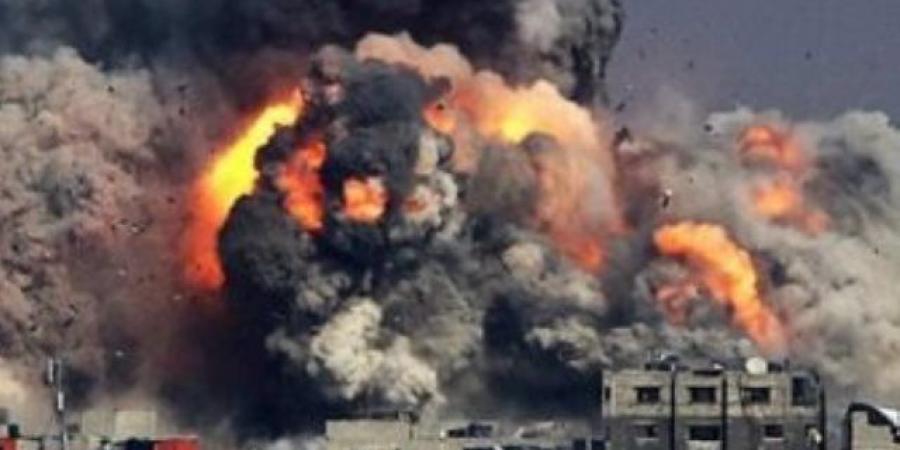 قصف إسرائيلى على مدينة رفح الفلسطينية جنوبى قطاع غزة