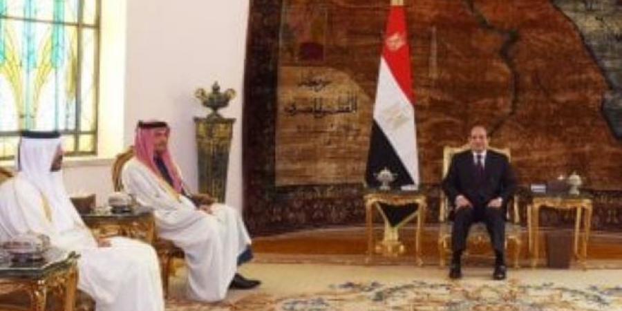 الرئيس السيسى ورئيس وزراء قطر يؤكدان الخطورة البالغة لتصعيد العمليات برفح جنوب غزة