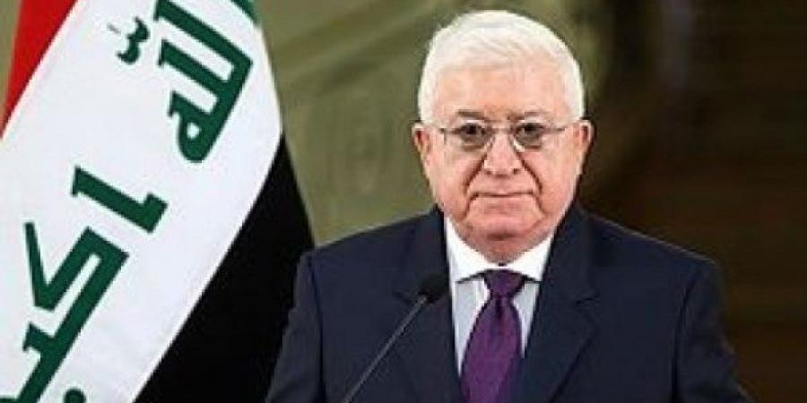 الرئيس العراقي يؤكد دعم بلاده الكامل لحقوق الشعب الفلسطيني في إقامة دولته المستقلة