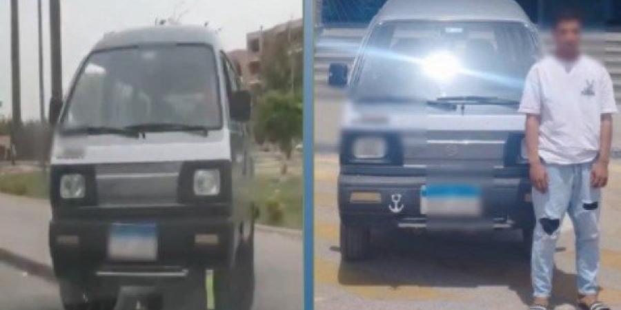 الداخلية تكشف تفاصيل صعود سيارة أعلى الرصيف في الجيزة