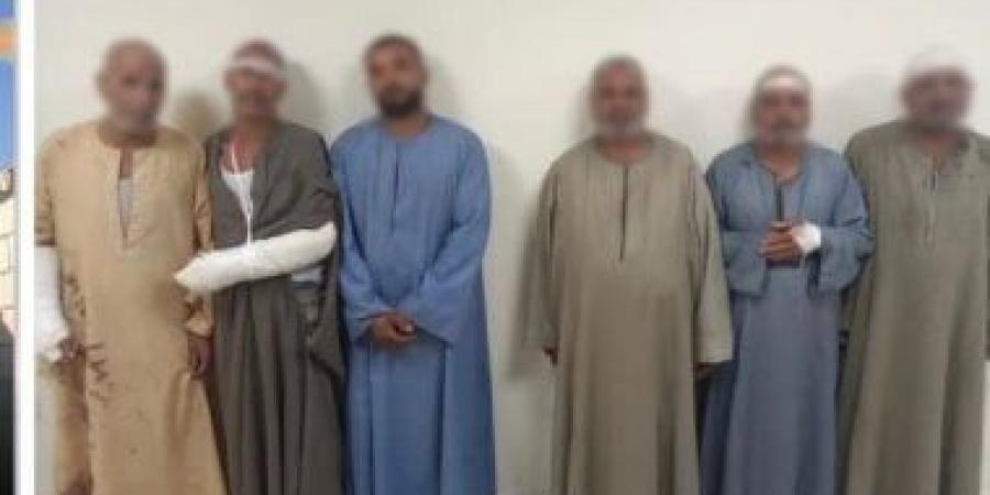 ضبط المتهمين بالتشاجر بالعصي والحجارة فى قنا بسبب خلافات الجيرة