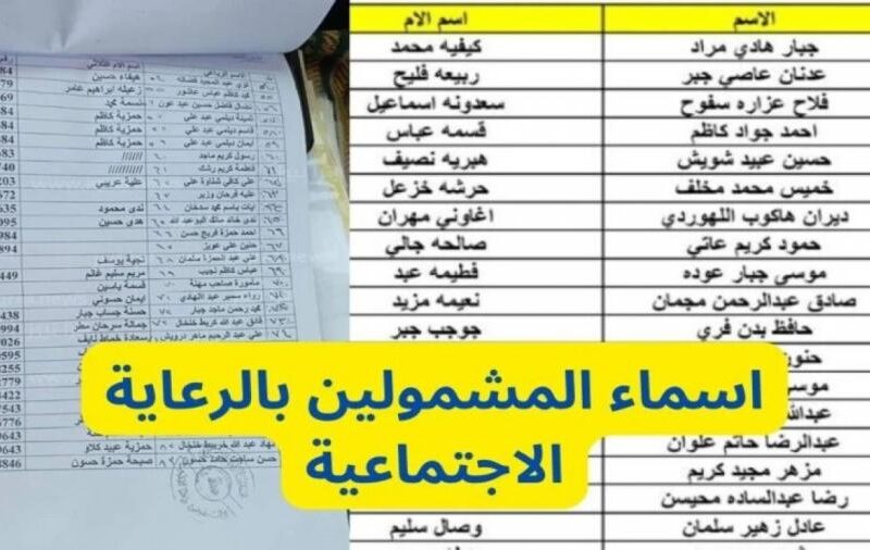موعد إعلان وأسماء الرعاية الاجتماعية الوجبة الأخيرة 2026