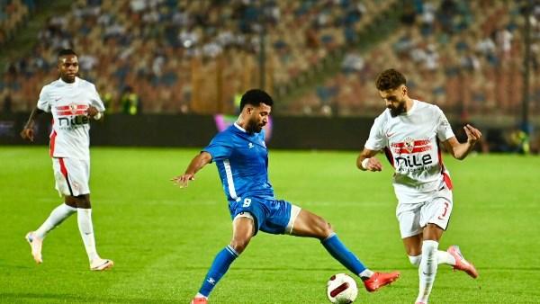 حسام أشرف يفتتح التسجيل للزمالك أمام منتخب السويس بتروجت