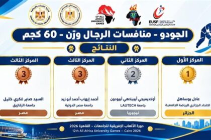 تألق مصري وجزائري في منافسات الجودو بـ«القاهرة 2026» بحصد الذهبية والفضية والبرونزية