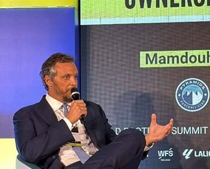 ممدوح عيد يشارك تجربته الاستثمارية مع بيراميدز خلال مؤتمر قمة كرة القدم في مدريد