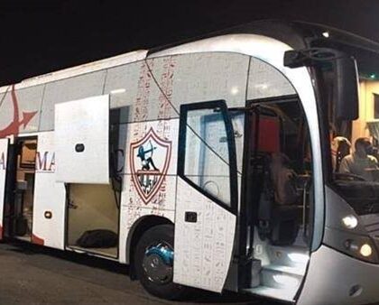 وصول حافلة الزمالك إلى ستاد غزل المحلة