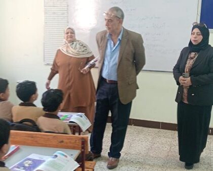 إحالة مدير ومعلمين بمدرسة الحسانية بقها للتحقيق بعد رصد مخالفات خلال جولة مفاجئة