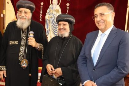 محافظ القليوبية يرحب بالبابا تواضروس في زيارته لكنيسة مار بولس الرسول بالعبور