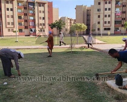 حدائق العاشر تشهد طفرة خضراء مع تكثيف أعمال التشجير وتنسيق المواقع في مشروعات الإسكان