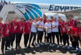 وصول أبطال أفريقيا منتخب شباب كرة اليد المصري إلى القاهرة في استقبال حافل