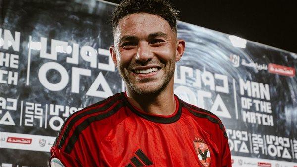 ياسر إبراهيم يتألق كأفضل لاعب في مباراة الأهلي وسموحة