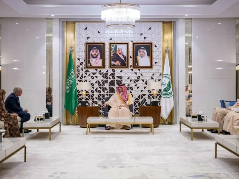 استقبال الأمير عبدالعزيز بن سعود سفير موريتانيا في المملكة