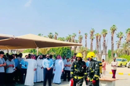 كلية الاتصالات والمعلومات بجدة تنفذ إخلاءً وهمياً في مواجهة حريق افتراضي