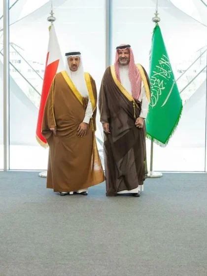 فيصل بن سلمان ووزير المواصلات البحريني يبحثان سبل تعزيز التعاون بين المكتبات الوطنية والمراكز البحثية في السعودية والبحرين