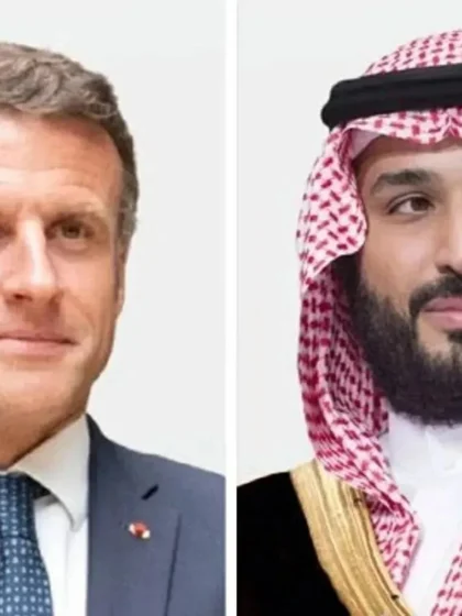 ولي العهد والرئيس الفرنسي يتناولان المستجدات الإقليمية وتطورات الأوضاع