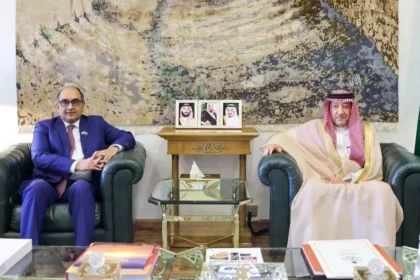 استقبال نائب وزير الخارجية لسفير جمهورية الهند في السعودية