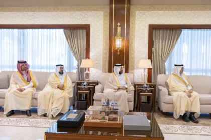 استقبال نائب أمير الشرقية لرئيس جامعة الإمام عبد الرحمن بن فيصل