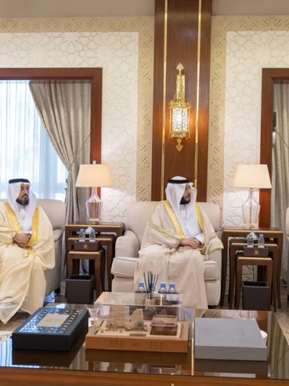 استقبال نائب أمير الشرقية لرئيس جامعة الإمام عبد الرحمن بن فيصل