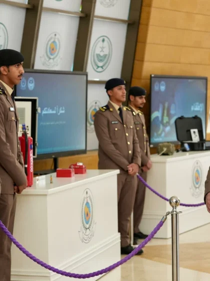 تخريج 155 ضابطاً من الدورة الخامسة والخمسين للدفاع المدني