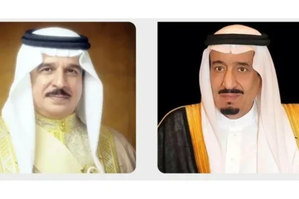 تهنئة القيادة البحرينية لخادم الحرمين الشريفين وولي العهد بمناسبة اليوم الوطني السعودي