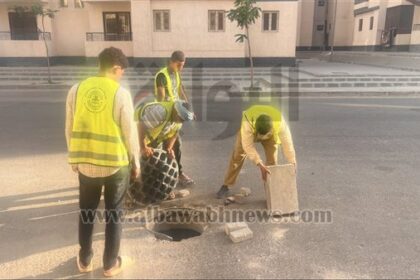 رئيس جهاز حدائق العاشر يراقب تقدم أعمال إصلاح الصرف ويشدد على أهمية الحفاظ على الممتلكات