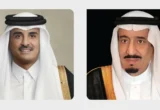 القيادة القطرية تقدم تهانيها لخادم الحرمين الشريفين بمناسبة اليوم الوطني السعودي