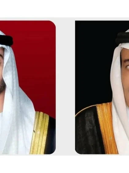 القيادة الإماراتية تبارك لخادم الحرمين الشريفين وولي العهد بمناسبة اليوم الوطني