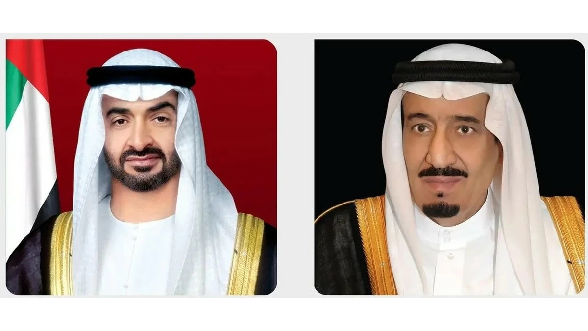 القيادة الإماراتية تبارك لخادم الحرمين الشريفين وولي العهد بمناسبة اليوم الوطني