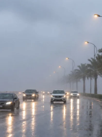 الأرصاد تحذر من أمطار غزيرة وسيول وبَرَد في خمس مناطق بالمملكة