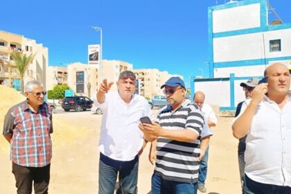 جولة ميدانية لرئيس تنمية دمياط الجديدة تفقد خلالها الأحياء