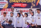 منتخب الريشة الطائرة الهوائية يحقق 8 ميداليات في بطولة إفريقيا بأوغندا
