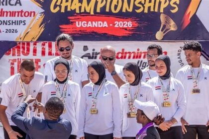 منتخب الريشة الطائرة الهوائية يحقق 8 ميداليات في بطولة إفريقيا بأوغندا