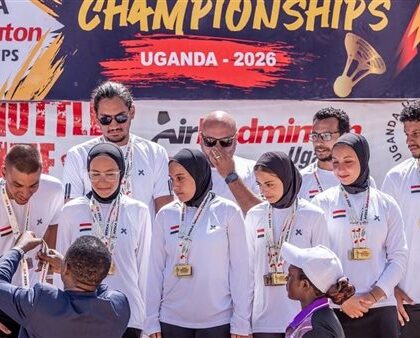 منتخب الريشة الطائرة الهوائية يحقق 8 ميداليات في بطولة إفريقيا بأوغندا