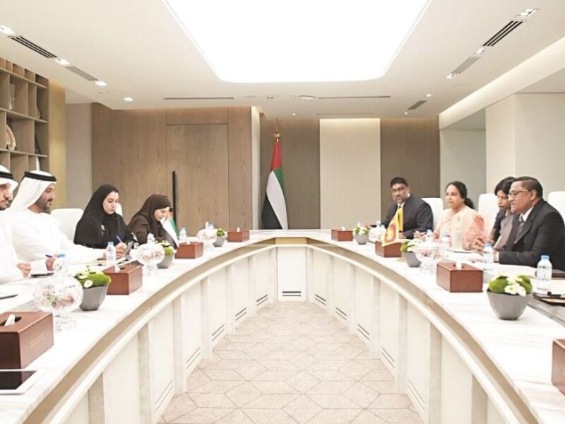 إجراء محادثات بين الإمارات وسريلانكا حول تعزيز التعاون المشترك