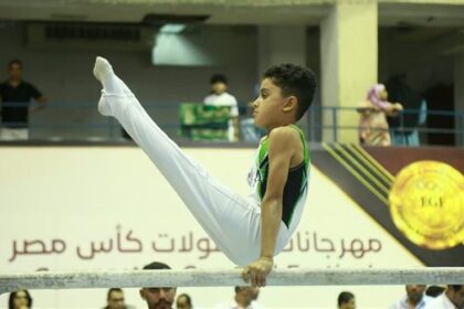 إلياس محمد حجاج يتوج بذهبية كأس مصر في الجمباز لفئة تحت 10 سنوات