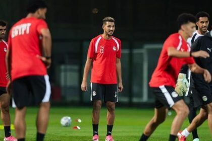 منتخب مصر يجري تدريبات استشفائية وتقسيمة خلال مرانه تحضيرًا لتصفيات أفريقيا