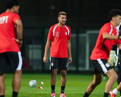 منتخب مصر يجري تدريبات استشفائية وتقسيمة خلال مرانه تحضيرًا لتصفيات أفريقيا
