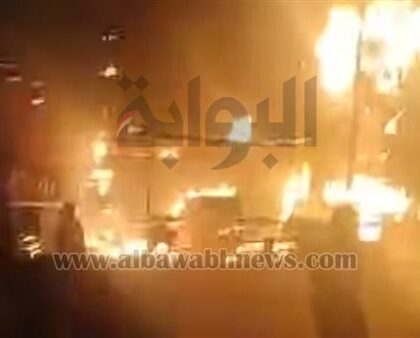 انفجار أسطوانة بوتاجاز يتسبب في حريق هائل ي engulf عمارة سكنية بسنهور القبلية في الفيوم
