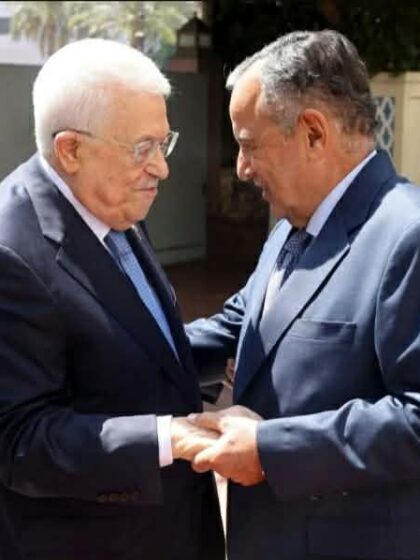 نبيل فهمي يؤكد خلال استقبال أبو مازن على ضرورة تكاتف الجهود لوقف خطط إسرائيل لضم الضفة الغربية